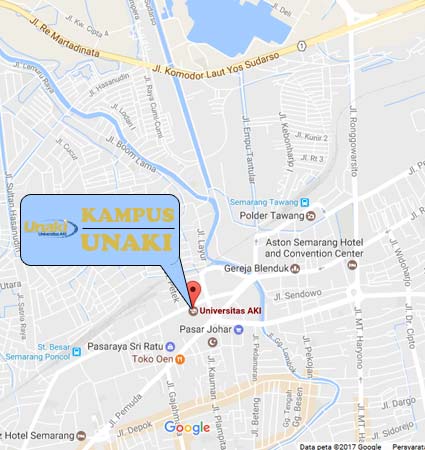 Google Map UNAKI Semarang Nomor