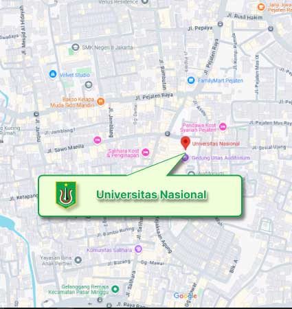 Google Map UNAS Nomor