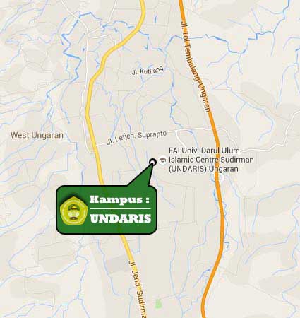 Google Map UNDARIS Ungaran Semarang Nomor