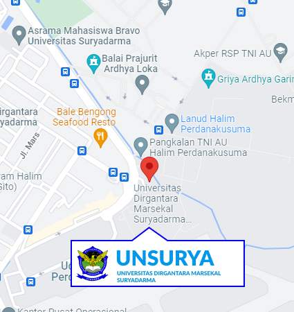Google Map UNSURYA Jakarta Nomor